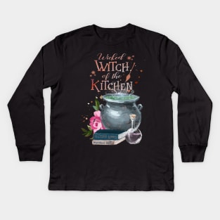 Wicked witch of the kitchen Kids Long Sleeve T-Shirt